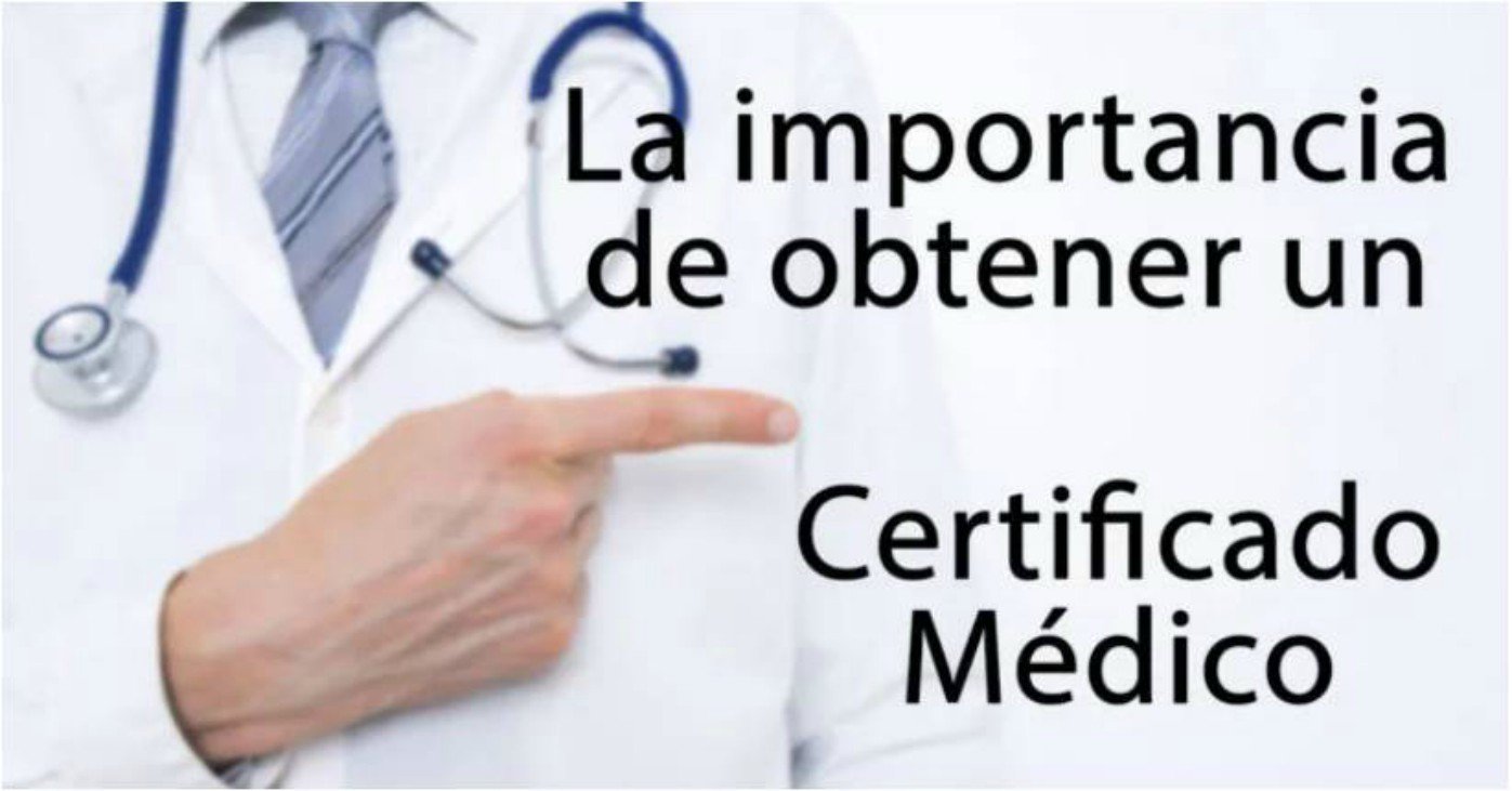 Importancia de un certificado médico