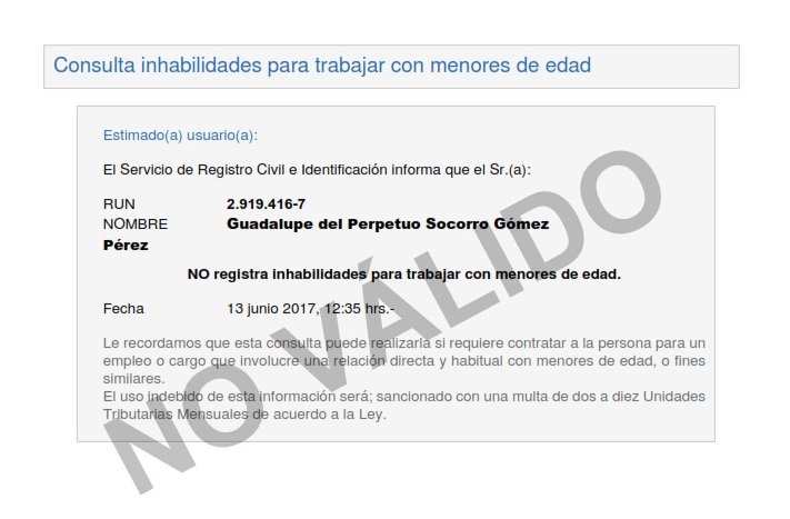 certificado de inhabilidad modelo