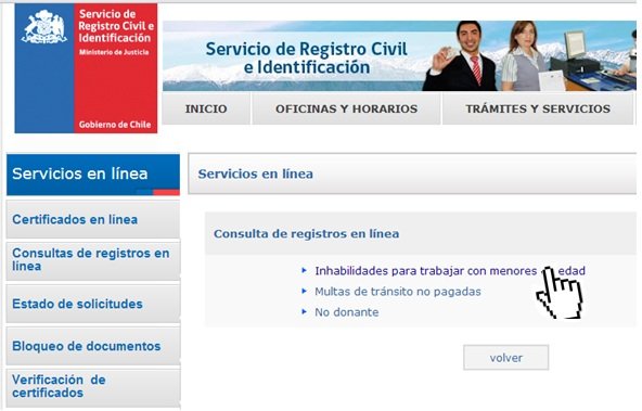 certificado de inhabilidad