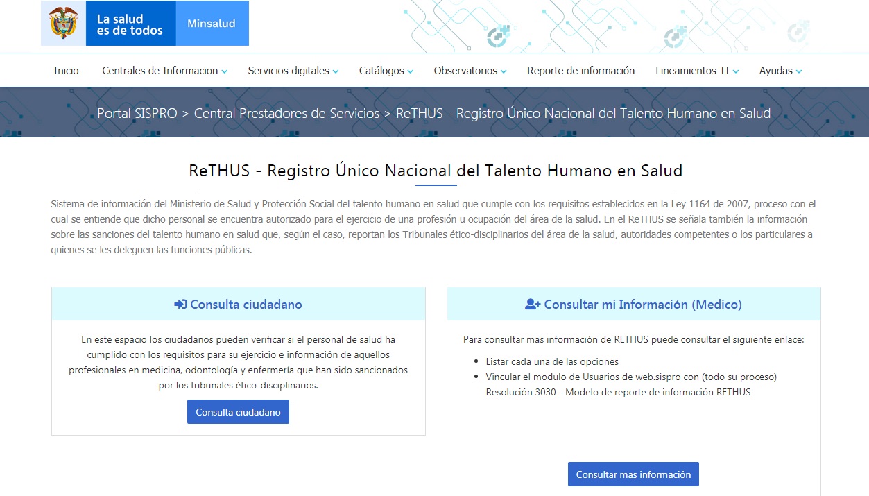 Cómo sacar el certificado de Rethus