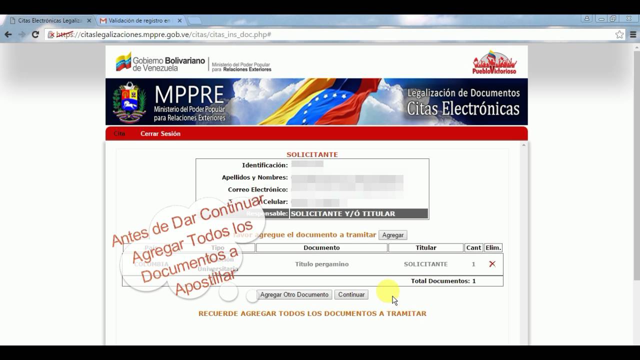 Qué documentos debo apostillar para emigrar Cuta MPPRE