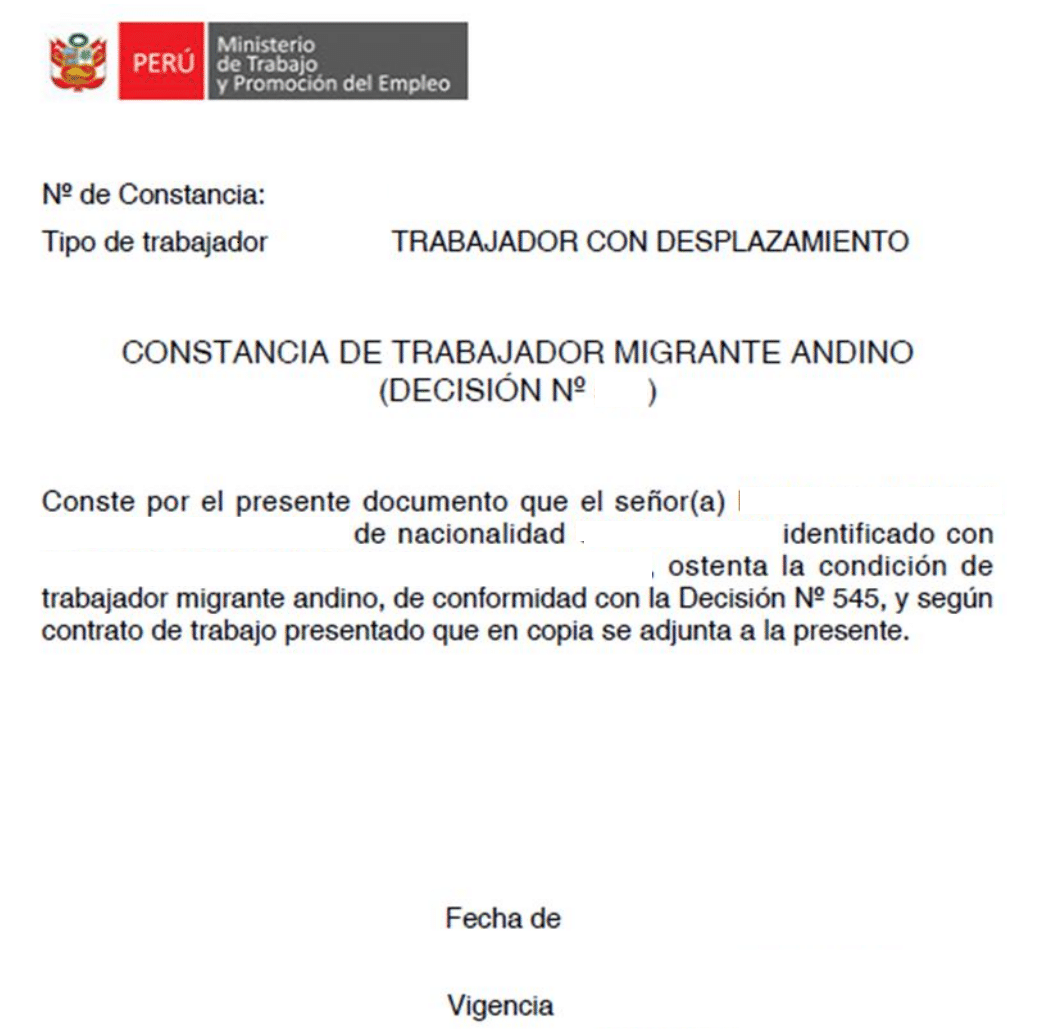 constancia de trabajo ejemplo