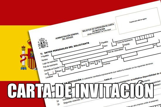 cómo solicitar la carta de invitación a España